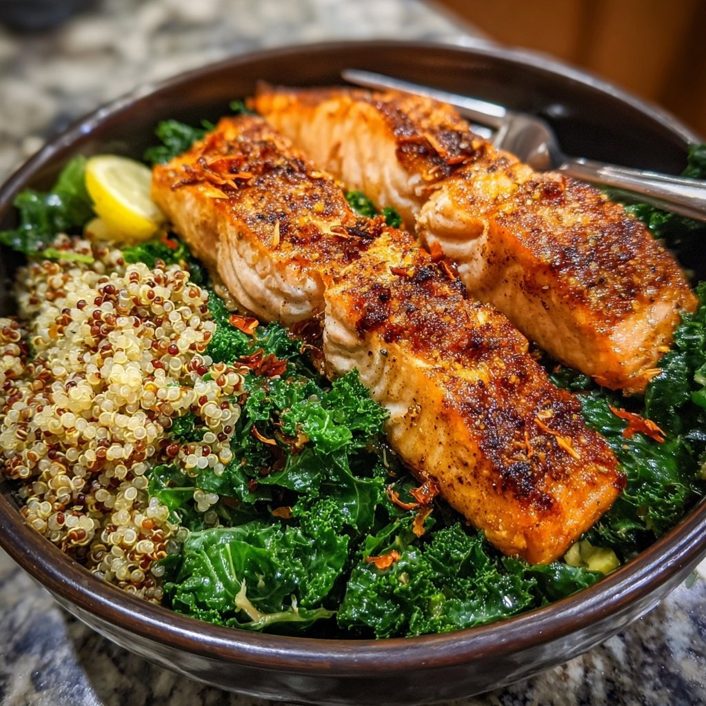 Savory Salmon and Quinoa Bowl
