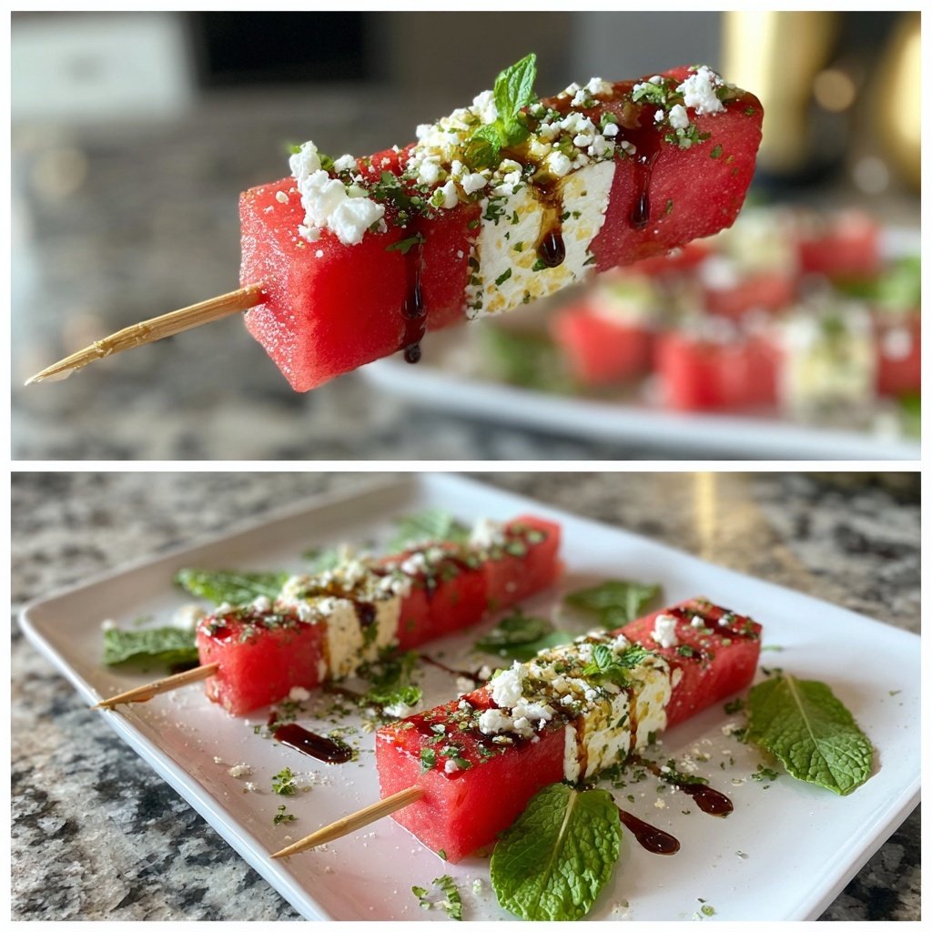 Mini Watermelon Feta Skewers