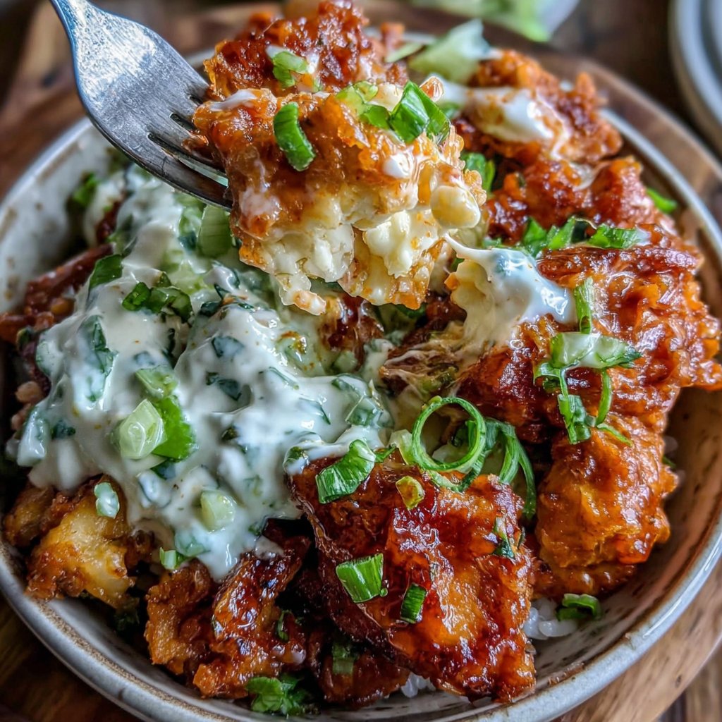 Buffalo Chicken Rice Bowl