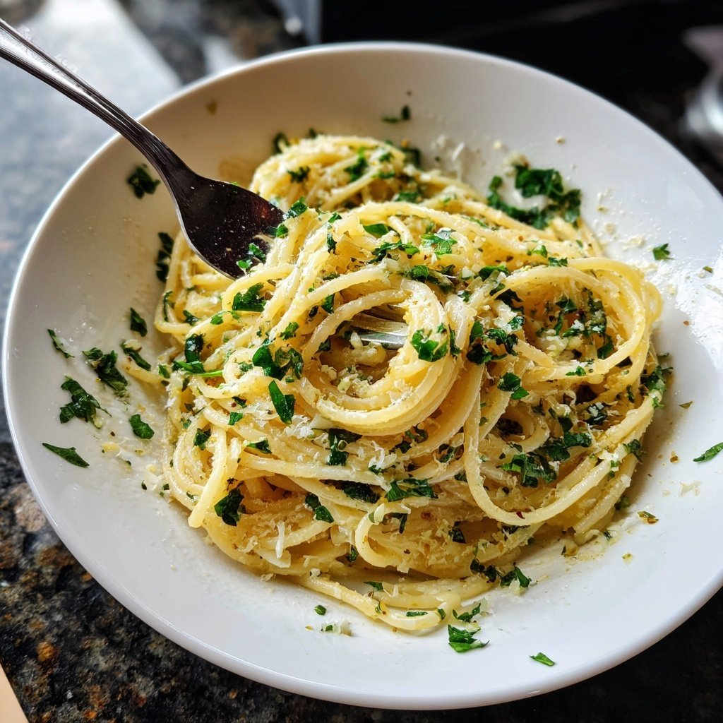 Quick Garlic Butter Pasta