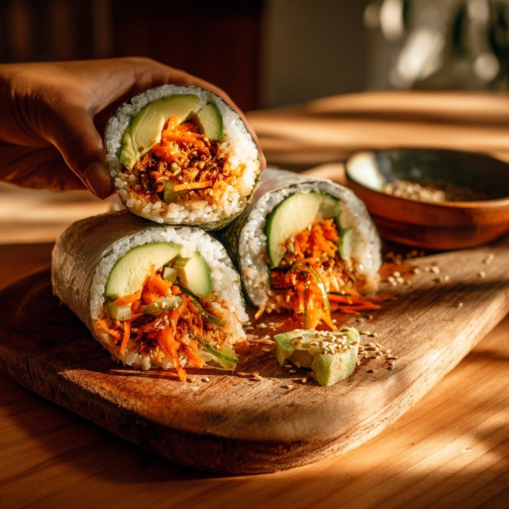 Veggie Sushi Burritos