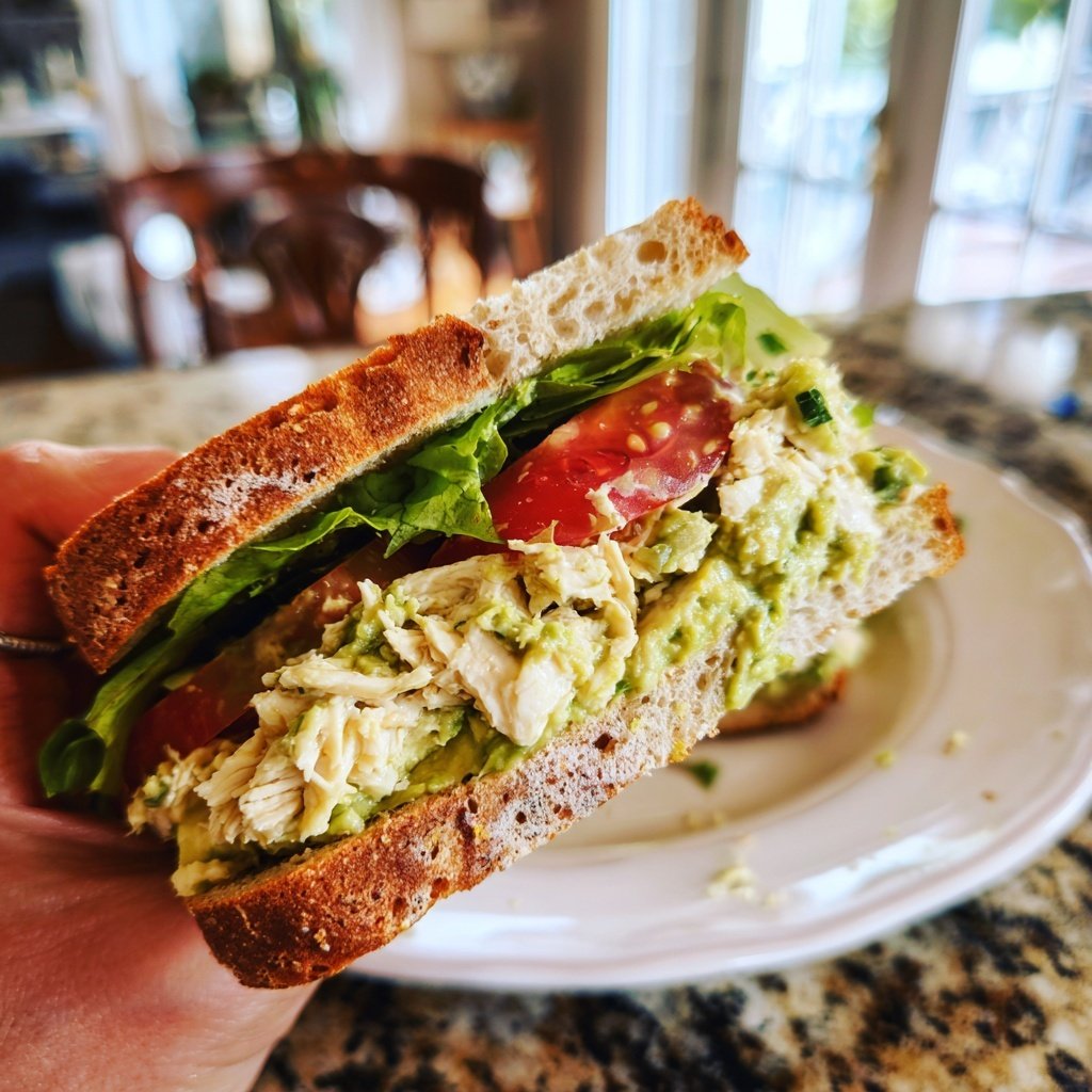 Avocado Chicken Salad Sandwich