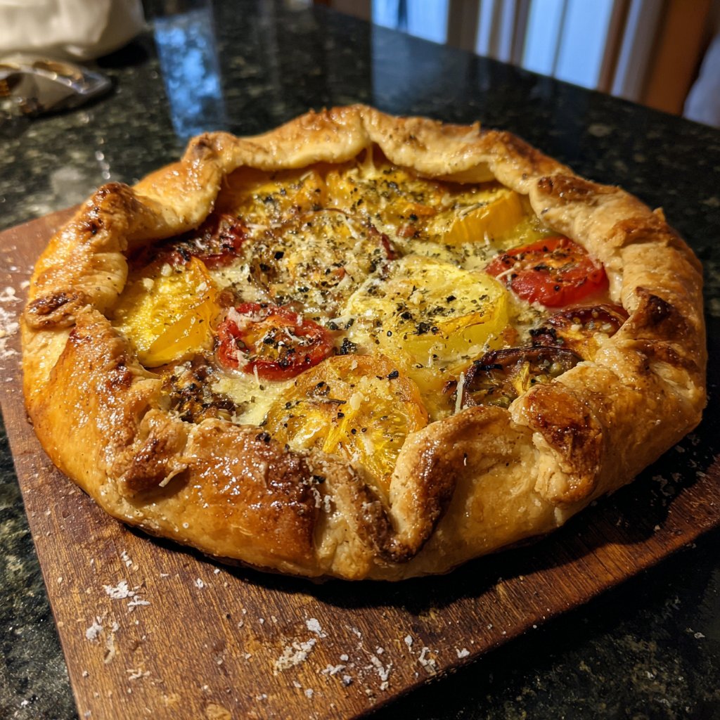 Basil and Tomato Tart