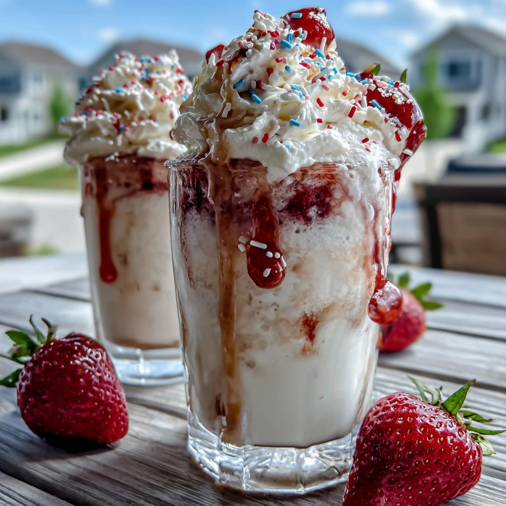 Magical Strawberry Milkshakes