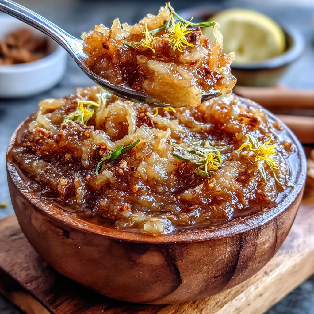 Dandelion and Apple Chutney