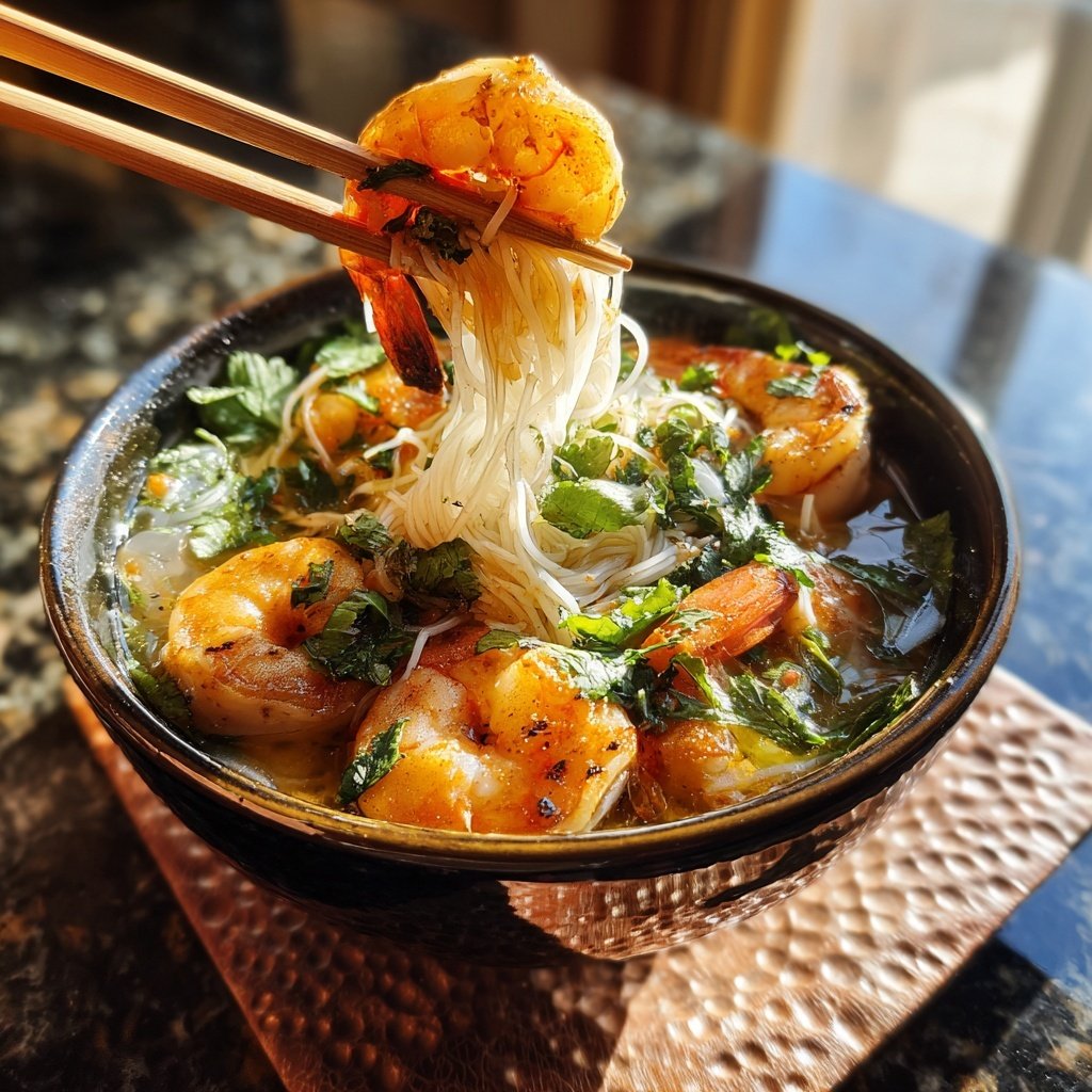 Garlic Shrimp Vermicelli Bowl