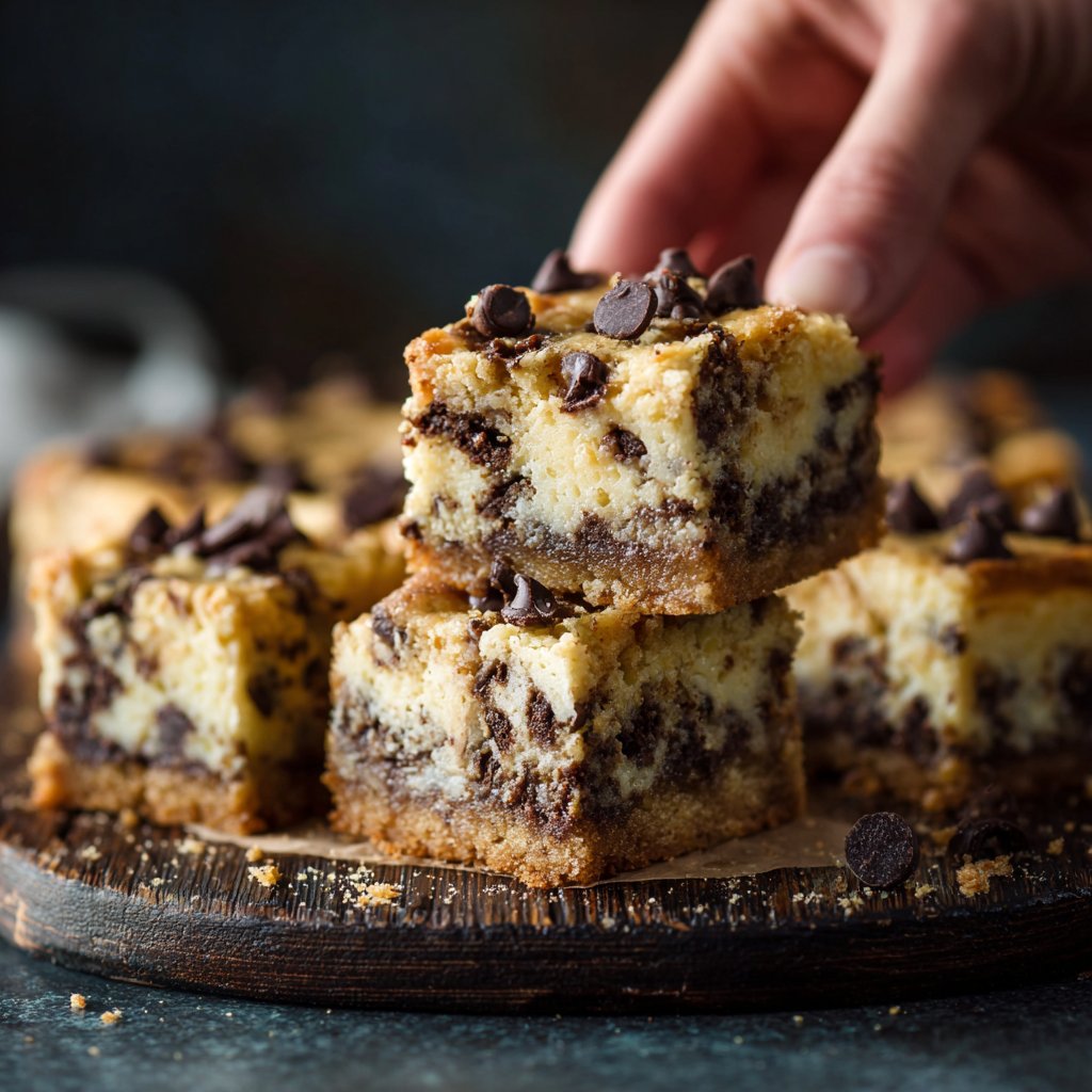 Cheesecake Chocolate Chip Cookie Bars